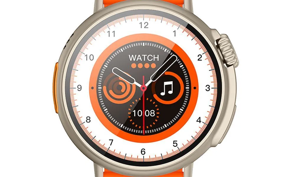 HOCO smartwatch / inteligentny zegarek Y18 smart sport (możliwość połączeń z zegarka) złoty