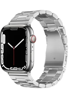 FORCELL F-DESIGN FA10 pasek / opaska do Apple Watch 38/40/41mm srebrny