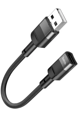 HOCO adapter USB (męski) do Typ C (żeński) U107 10cm czarna