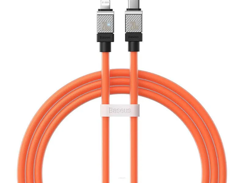 BASEUS kabel Typ C do Apple Lightning 8-pin CoolPlay Fast Charging 20W 2m pomarańczowy CAKW000107