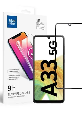 Szkło hartowane Blue Star 5D - do Samsung A33 5G (full glue/case friendly) - czarny