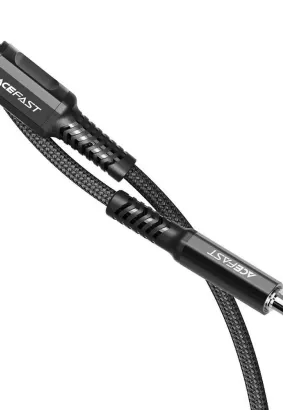 ACEFAST kabel audio do iPhone Lightning 8-pin - Jack 3,5mm (męski) MFi ze stopu aluminium C1-06 1,2 m czarny