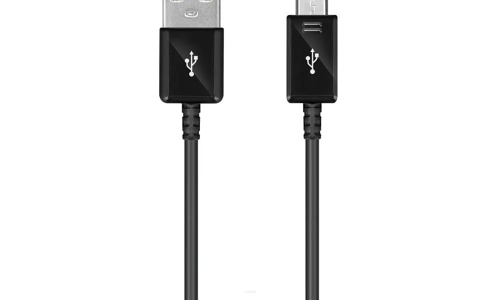 Oryginalny Kabel USB - SAMSUNG EP-DG925UBE (Galaxy S6) micro USB czarny bulk