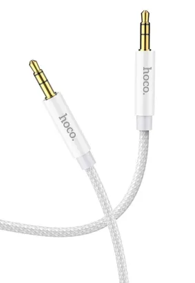 HOCO kabel AUX Audio Jack 3,5mm na Jack 3,5mm UPA19 1m srebrny