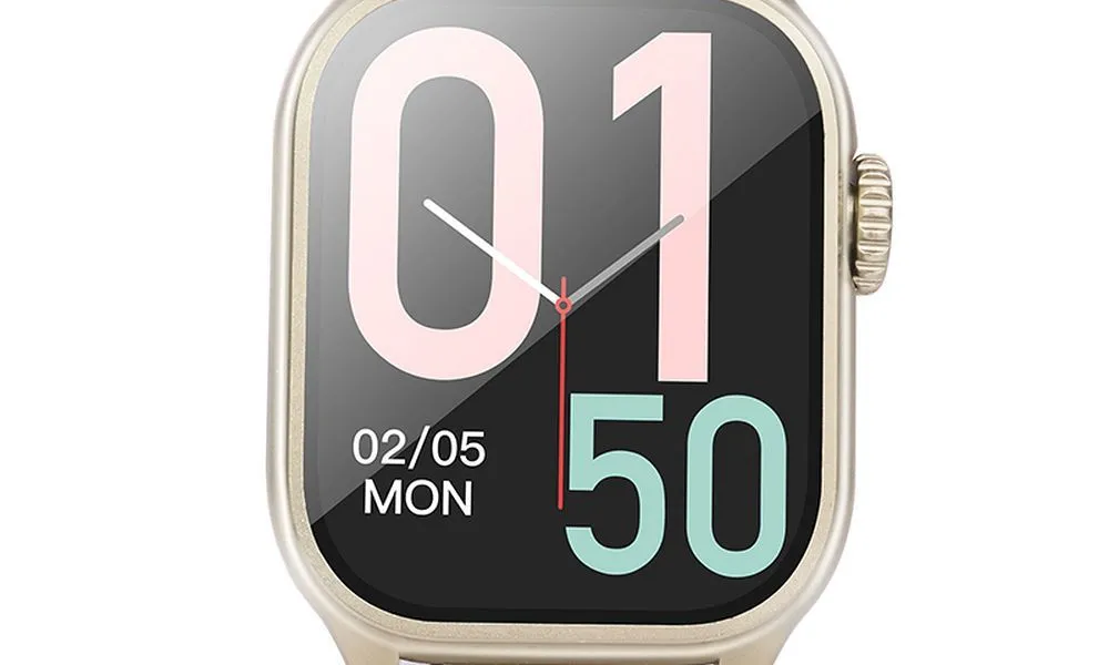 HOCO smartwatch / inteligentny zegarek Y17 smart sport (możliwość połączeń z zegarka) złoty