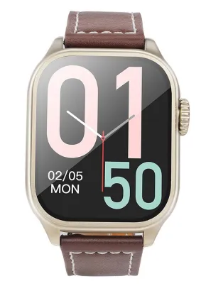 HOCO smartwatch / inteligentny zegarek Y17 smart sport (możliwość połączeń z zegarka) złoty