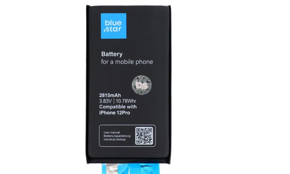 Bateria do Iphone bez BMS 12/12 Pro 2815 mAh  Blue Star HQ