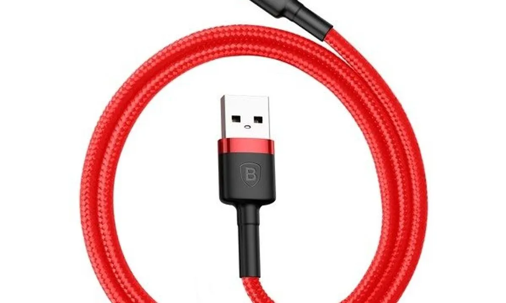 BASEUS kabel USB do Apple Lightning 8-pin 2,4A Cafule CALKLF-B09 1m czerwono-czerwony
