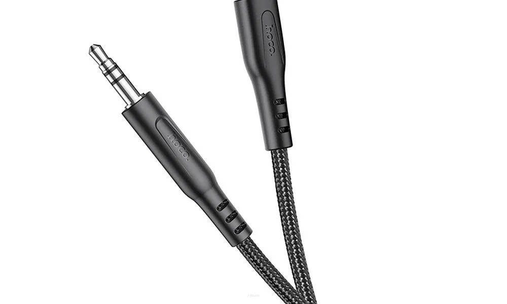 HOCO kabel AUX Audio Jack 3,5mm do iPhone Lightning 8-pin UPA18 1m czarny