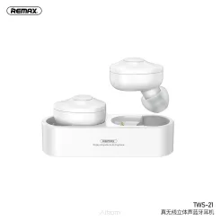 REMAX słuchawki bezprzewodowe / bluetooth TWS-21 ze stacją dokującą białe