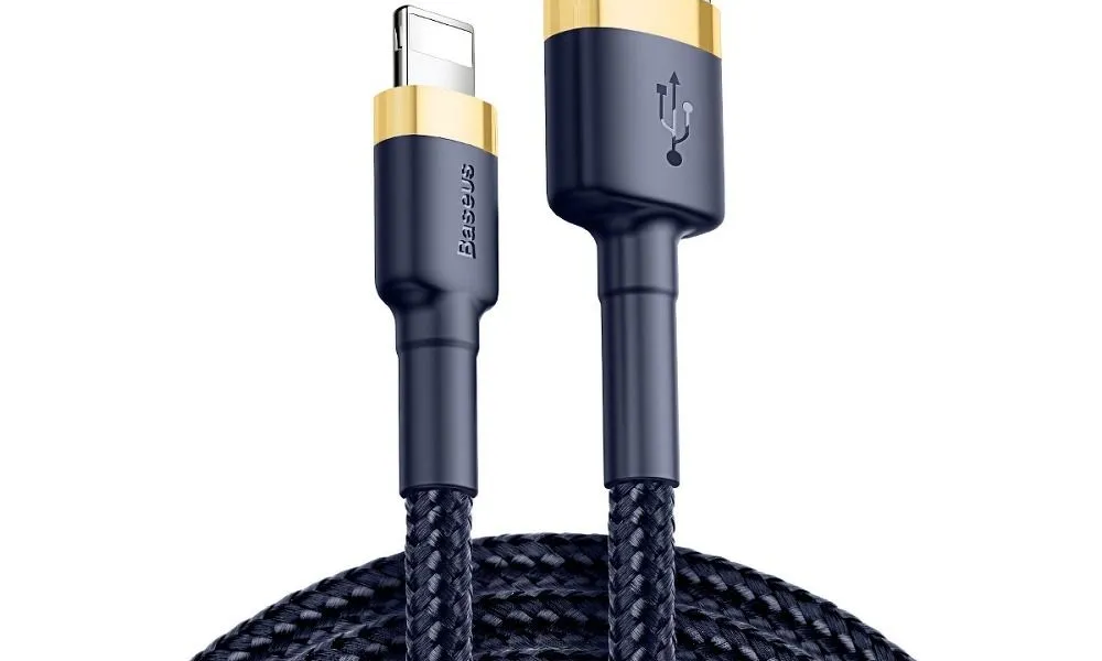 BASEUS kabel USB Cafule do iPhone Lightning 8-pin 1,5A CALKLF-CV3 2 metry złoty-niebieski