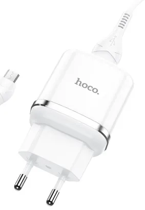 HOCO ładowarka sieciowa USB 3A QC3.0 Fast Charge Special Single Port z kablem Micro N3 biała