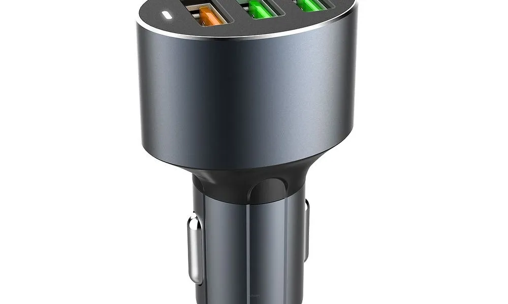 Ładowarka Samochodowa LDNIO C703Q Quick Charge 3.0 z potrójnym złączem USB 3A i kablem USB C