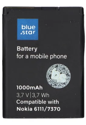 Bateria do Nokia 6111/7370/N76/2630/2760/N75/2600classic 1000 mAh Li-Ion Blue Star PREMIUM