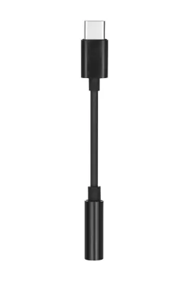 Adapter HF/audio Typ C do Jack 3,5mm czarny