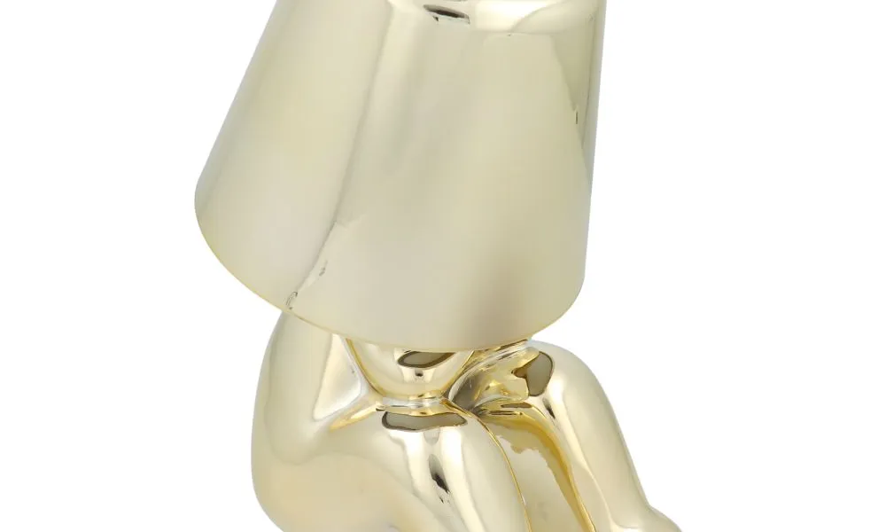 Lampka nocna GOLD MAN Art Deco siedzący (wzór 4) MLTL