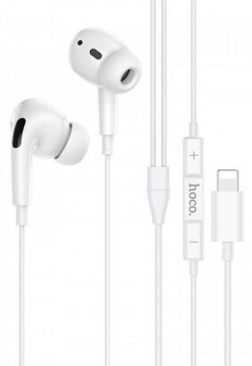 HOCO zestaw słuchawkowy / słuchawki do Iphone Lightning 8-pin M1 Pro białe