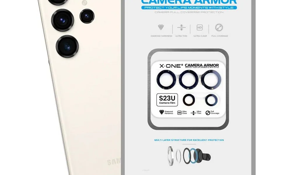 Szkło szafirowe X-ONE na obiektyw aparatu Camera Armor - do Samsung Galaxy S22 Ultra