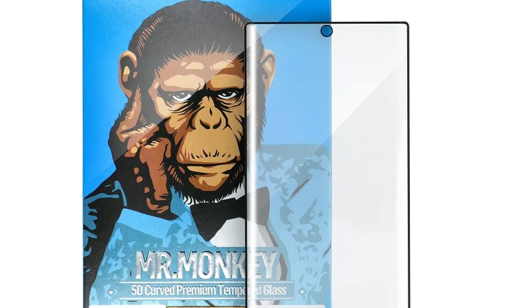 Szkło Hartowane 5D Mr. Monkey Glass - do Huawei P40 Lite E czarny (Strong Lite)