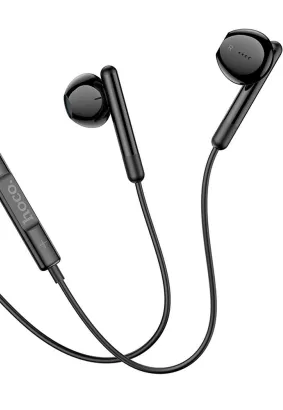 HOCO zestaw słuchawkowy / słuchawki dokanałowe Jack 3,5mm M93 czarne