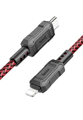 HOCO kabel Typ C do Lightning PD 2,4A 20W X94 1 m czerwony