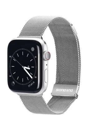 DUX DUCIS Milanese - pasek magnetyczny ze stali nierdzewnej do Apple Watch 42/44/45mm srebrny