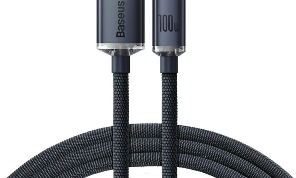 BASEUS kabel USB do Typ C PD100W Power Delivery Crystal Shine CAJY000501 2m czarny