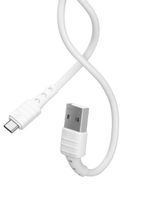 REMAX kabel USB do Micro Skin-Friendly 2,4A RC-179m biały