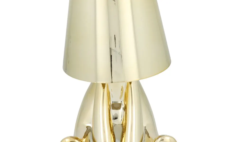 Lampka nocna GOLD MAN Art Deco siedzący (wzór 5) MLTL