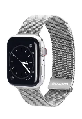 DUX DUCIS Milanese - pasek magnetyczny ze stali nierdzewnej do Apple Watch 38/40/41mm srebrny