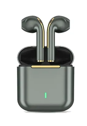 Słuchawki bezprzewodowe / bluetooth stereo TWS J18 + stacja dokująca zielone