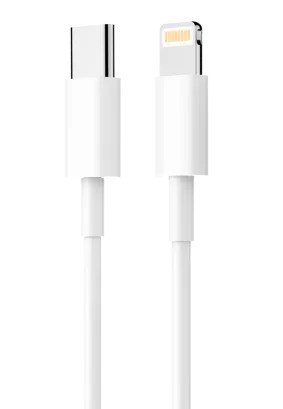 PAVAREAL kabel Typ C do Lightning 8-pin 3A PA-X12 1 m. biały