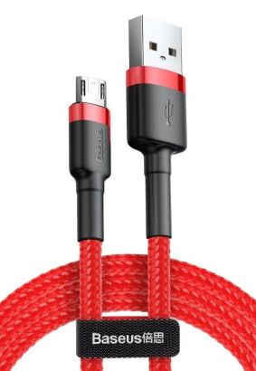 BASEUS kabel USB Cafule Micro 1,5A CAMKLF-C09 2 metr czerwony