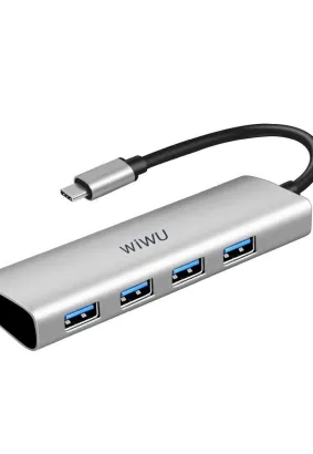 WiWU - HUB Alpha A440 Pro USB C do 4x USB3.0