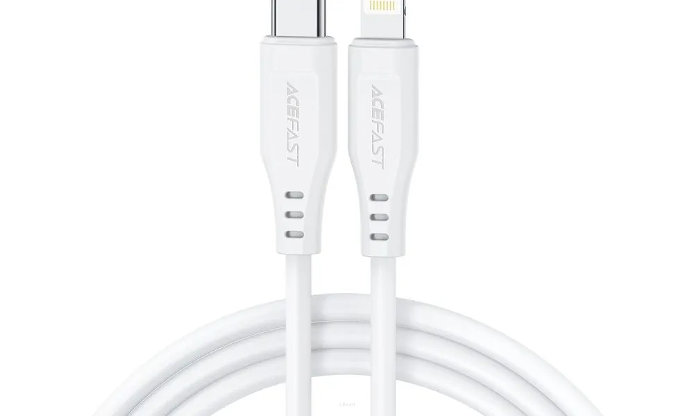 ACEFAST kabel Typ C do Lightning 8-pin MFi 3A PD30W C3-01 1,2m biały
