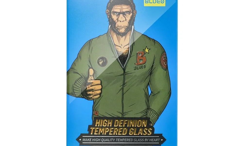 Szkło Hartowane 5D Mr. Monkey Glass - Apple iPhone 12 / 12 Pro  czarny (Strong HD)