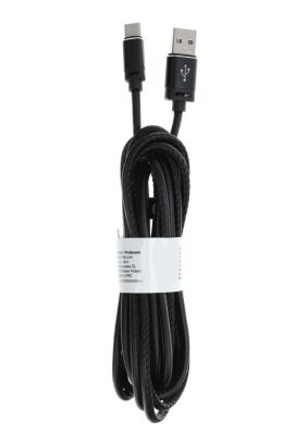 Kabel USB - Typ C 2.0 Leather C183 3 metry czarny