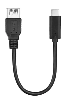 Adapter OTG USB do USB Typ C 3.0 czarny.