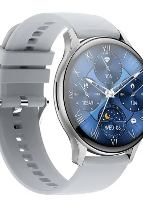 HOCO smartwatch / inteligentny zegarek Y10 Pro AMOLED smart sport (możliwość połączeń z zegarka) srebrny