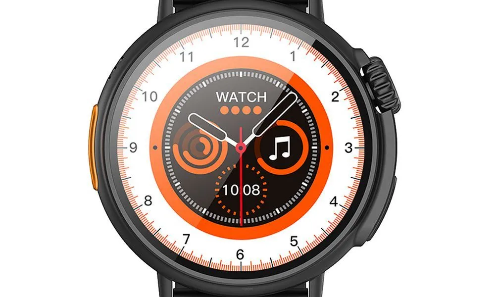 HOCO smartwatch / inteligentny zegarek Y18 smart sport (możliwość połączeń z zegarka) czarny