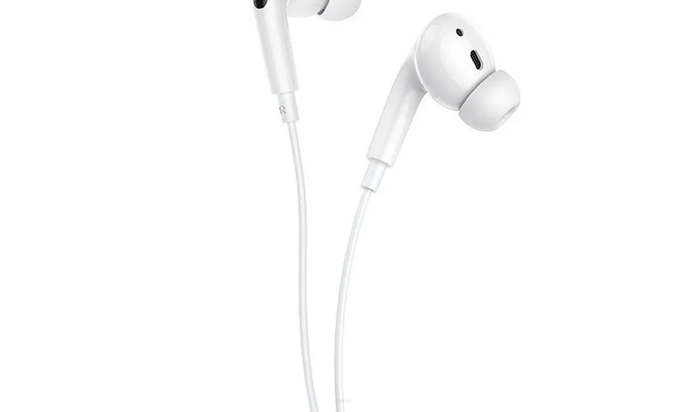 HOCO zestaw słuchawkowy / słuchawki Type C M1 Pro białe