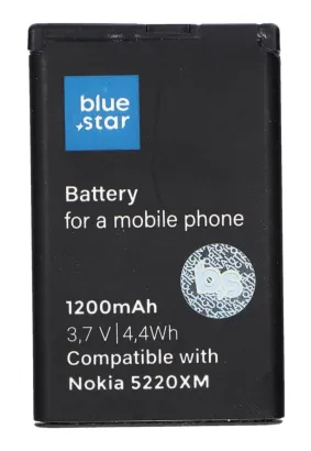 Bateria do Nokia 5220 XM/5630 XM/6303/6730/3720/C3/C5-00/C6-01 1200 mAh Li-Ion  Blue Star PREMIUM