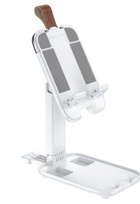 HOCO uchwyt biurkowy na tablet lub telefon składany Dawn S28 ( 4,7" - 14" ) biały