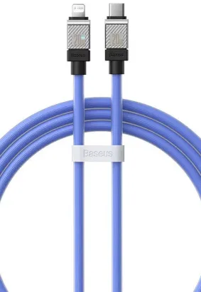 BASEUS kabel Typ C do Apple Lightning 8-pin CoolPlay Fast Charging 20W 1m niebieski CAKW000003