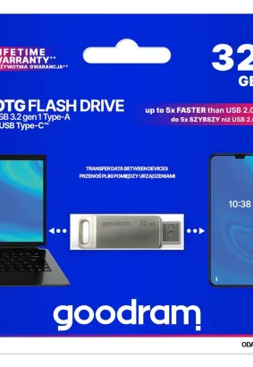 GOODRAM ODA3 - pamięć OTG FLash Drive z interfejsem USB A + USB C 32GB
