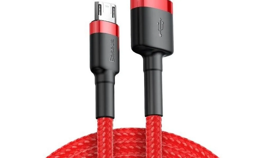 BASEUS kabel USB Cafule Micro 2A CAMKLF-B09 1 metr czerwony