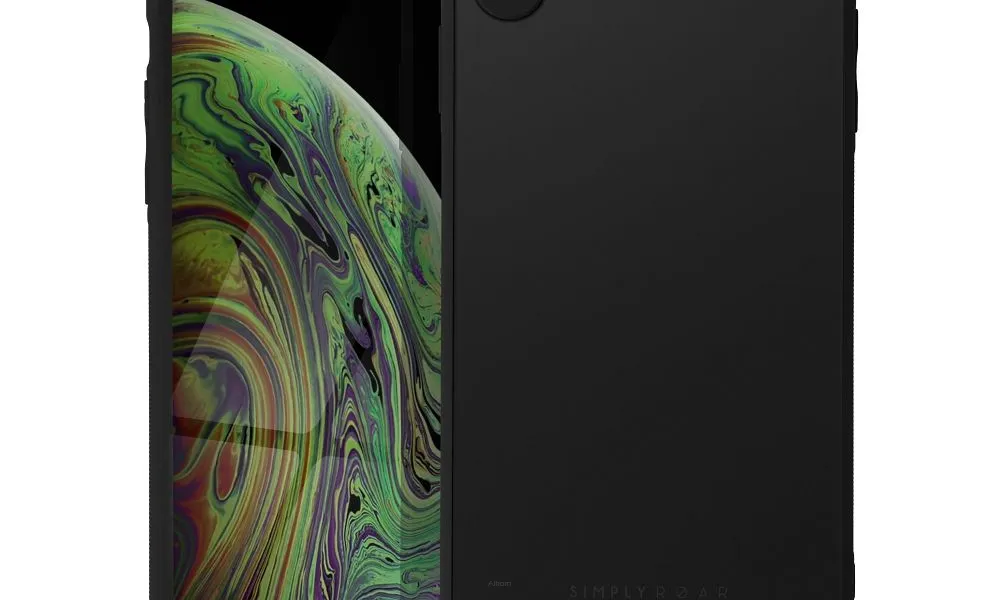 Futerał Roar Matte Glass Case - do iPhone XS Max czarny