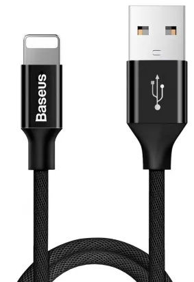 BASEUS kabel USB Yiven do iPhone Lightning 8-pin 2A 1.2 metr czarny CALYW-01