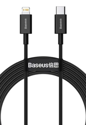BASEUS kabel Typ C do Apple Lightning 8-pin PD20W Superior Series Fast Charging CATLYS-C01 2 metr czarny