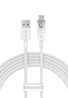 BASEUS kabel USB do Typ C Power Delivery Explorer 100W 2m biały CATS010502